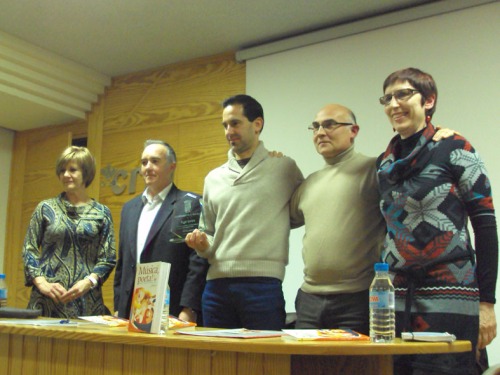 XXX, SSS, Miquel, Josep Lluís i Dolors Pedrós, a la presentació de la Vilavella, seu de RRRR