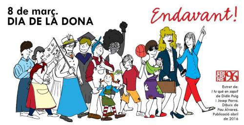 Tarja dissenyada per Pau Àlvarez, a partir d'una de les il·lustracions de I tu què en saps? de les quals és autor.